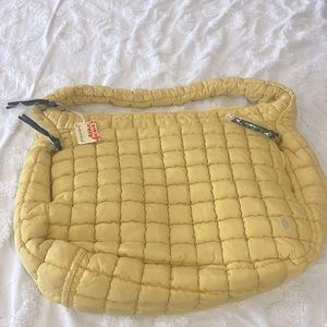 Free People Quilted Carryall Dandelion Yellow  - BRAND NEW